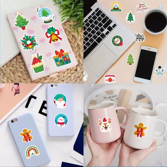 Stickers, 50 pcs., Christmas Theme Stickers, NEW, Unisex, Hours of Fun! 🎁 - Picture 9 of 9